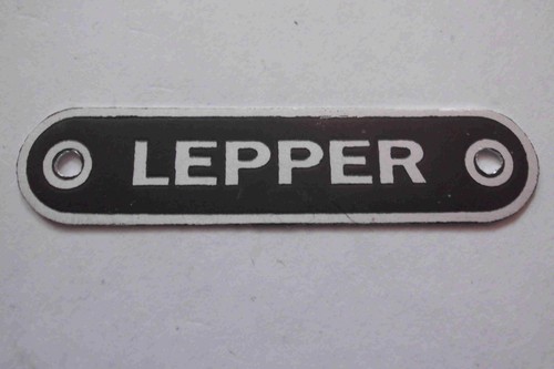 Targa lepper insegna - insegna, sella