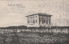 FORTE DEI MARMI (LU)CARTOLINA-VILLA COSTANZA X COSTIGLIOLE(CN)1909