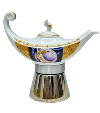 CAFFETTIERA DA COLLEZIONE ANCAP ALADINO CERAMICA MOKA COFFE MAKER KAFFEEKANNE