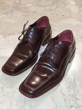 GIANFRANCO FERRE' SCARPE UOMO 42,5 CERIMONIA VINTAGE MADE IN ITALY BORDO' 