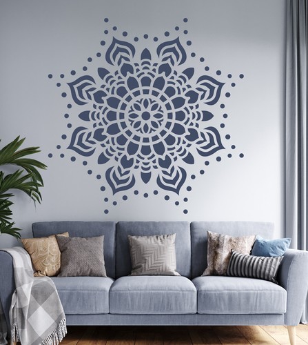 Mandala stencil parete grande - stencil,