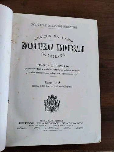 Lexicon vallardi enciclopedia - vallardi.,