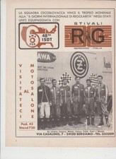 advertising Pubblicità  STIVALI MOTO RG 1973-48° ISDT  SIX DAYS MOTORCYCLE BOOTS
