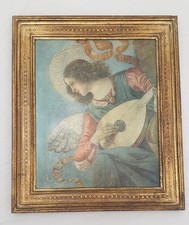 Quadro con Angelo con Mandolino D'epoca