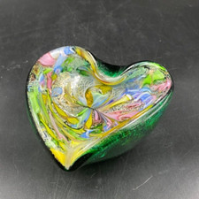 Posa cenere svuota tasche soprammobile vaso MURANO mille colori fiocchi argento