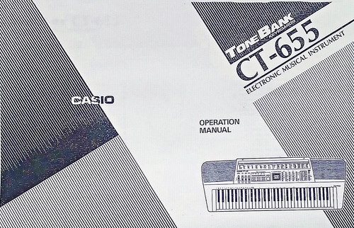 Casio 655 casiotone - casiotone, tone