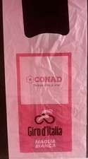 CONAD / GIRO D'ITALIA / MAGLIA BIANCA - BUSTA SHOPPER CON MANICI - RARO GADGET