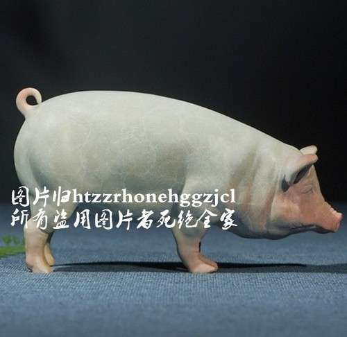 Statua maiale scrofa ottone