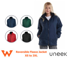 Giacca in pile reversibile