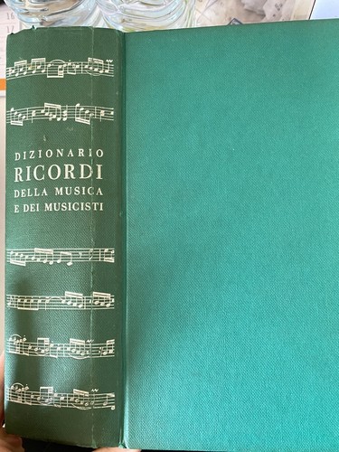 Dizionario ricordi della - ricordi,