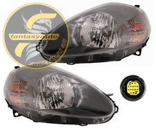 Fiat Grande Punto Abarth Dal 2005> Coppia Fari Proiettori Anteriori SX & DX Neri