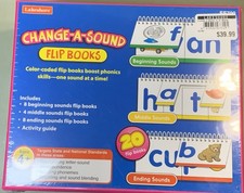 Lakeshore Change-A-Sound Flip Books Phonics nuovo EE709