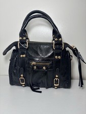 borsa nera lucida modello city