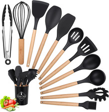 Utensili Da Cucina Accessori, 12 PCS Set Mestoli Di Cucina, Utensili Cucina Anti