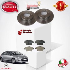 KIT 4 PASTIGLIE E 2 DISCHI POSTERIORI CITROEN C4 LC 1.6 HDI 90CV DAL 2005 ->