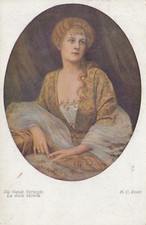 CARTOLINA *52 ARTE PITTURA H. C. KOSEL LA DUCA BIONDA MEMORIA VIAGGIATA 1922