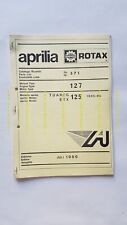 Aprilia TUAREG-ETX 125 1985-86 catalogo ricambi MOTORE 127 engine parts catalog