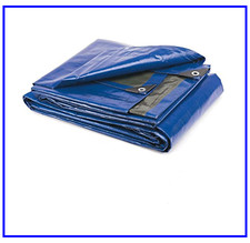 Telo Occhiellato Blu Verde Pesante Telone PVC Impermeabile Occhielli 280 gr mq