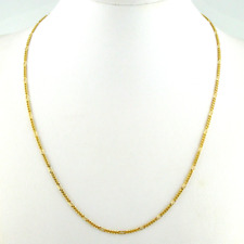 COLLANA ORO 18KT DONNA UOMO CATENA CATENINA PER CIONDOLO GIROCOLLO GROUMETTE 5+1