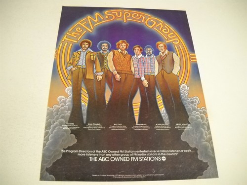 Abc radio 1976 promo display - radio,