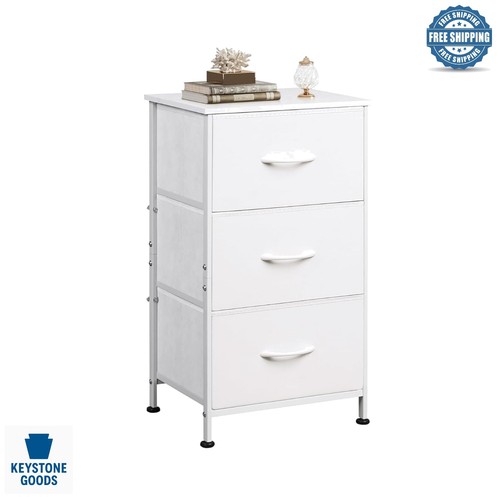 Comodino bianco cassetti - 3,
