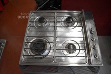 Smeg 60x50 cm 4 burner steel