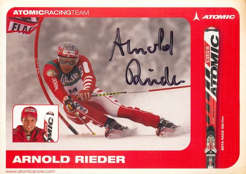 Autografo arnold rieder - autografo,
