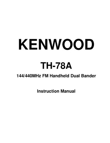 Kenwood 78 - kenwood, th-78