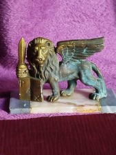 scultura in bronzo leone di s