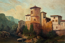 Paesaggio villaggio borgo