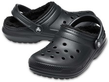 Crocs Clogs Cayman Classic lined 060 nero sandalo ciabatta caldo 203591 060