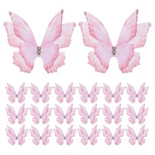 20pcs Butterflies Organza