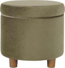 Ottomano contenitore rotondo