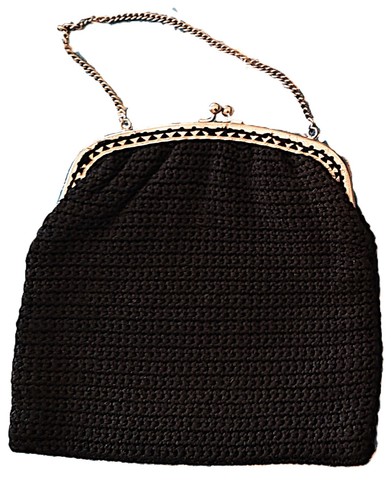 Pochette nera effetto
