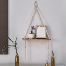 Unica mensola sospesa in legno