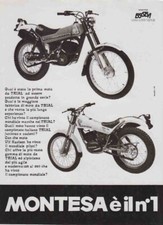advertising Pubblicità brochure-MOTO MONTESA COTA 123/348 1980- MOTO TRIAL EPOCA