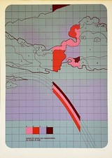 LUCIA Pescador ARTE MODERNA industriale Litografia PROVA D'ARTISTA