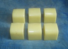 6 pz radio a valvole tasti gialli per SABA tipi 5-8 Meersburg Freiburg 3DS e altri