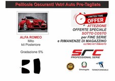 PELLICOLE OSCURANTI VETRI AUTO Alfa ROMEO MITO  dal 2008 ad oggi 5%  SRC OFFERTA