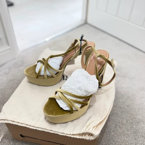 Zara tacco plateau velluto