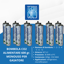 BOMBOLA CO2 ALIMENTARE PER