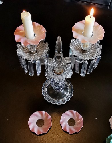 Coupelles bobeche opaline - bobeche,