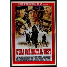 manifesto C'ERA UNA VOLTA IL WEST sergio leone bronson cardinale W100