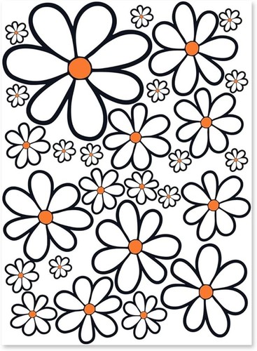 Adesivi auto fiori - adesivi,
