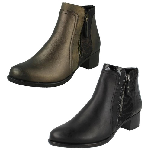 Donna remonte doppia - zip, pelle