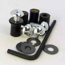 Kit 4 bulloni schermo alluminio argento Honda CBF 125 2009-2016