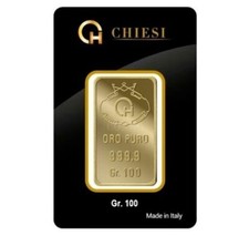 Lingotto D’Oro 999,9 Chiesi – 100 grammi