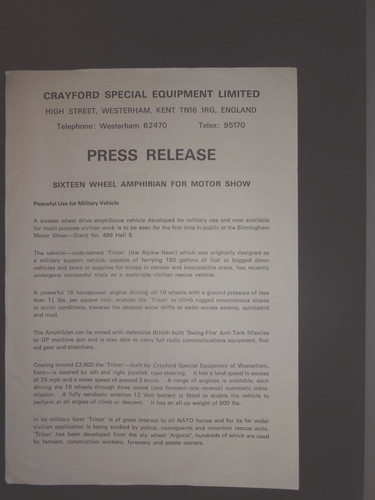 Crayford special equipment - crayford,