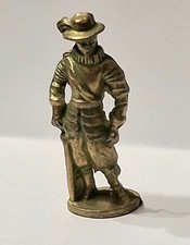 Sorpresine Soldatini Kinder Metallfiguren Moschettiere 4 - 40mm ottone verde