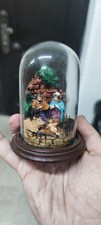 Presepe Artigianale vintage campana di vetro gesù giuseppe maria religione